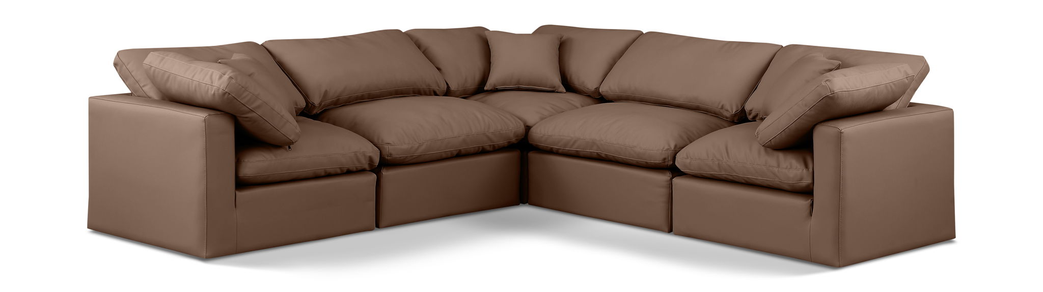 Indulge - Faux Leather 5 Piece Modular Corner Sectional - Urban Living Furniture (Los Angeles, CA)