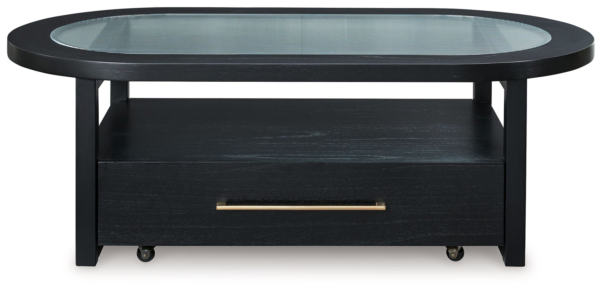 Winbardi - Black - Oval Cocktail Table - Urban Living Furniture (Los Angeles, CA)