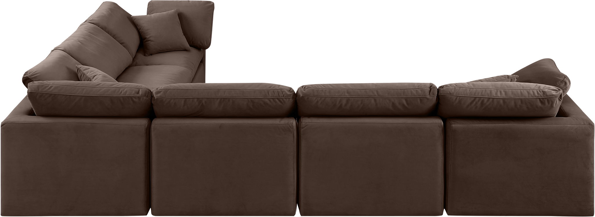 Indulge - Velvet 6 Piece Modular Corner Sectional - Urban Living Furniture (Los Angeles, CA)