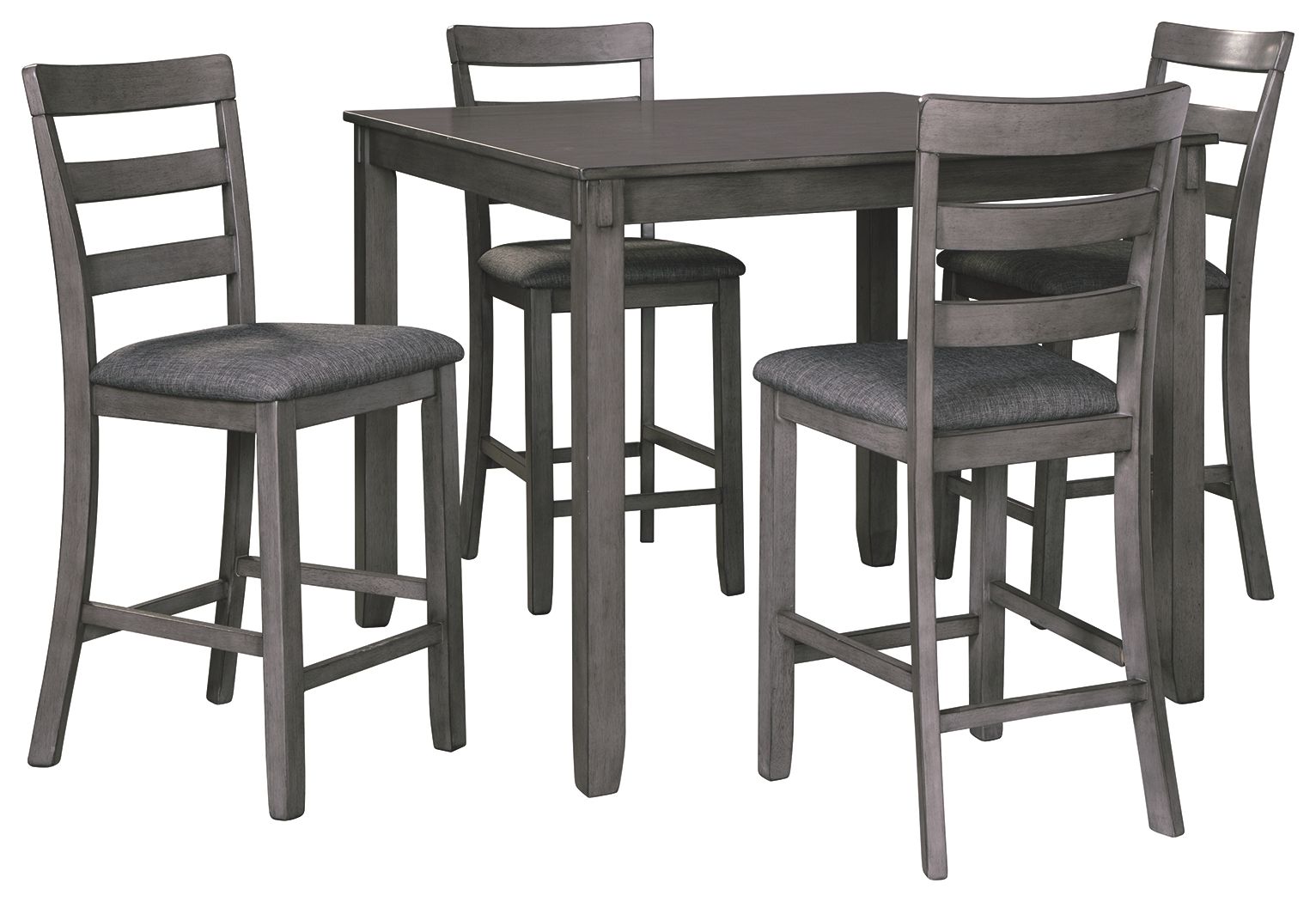 Bridson - Gray - Square Counter TBL Set (Set of 5) - Urban Living Furniture (Los Angeles, CA)