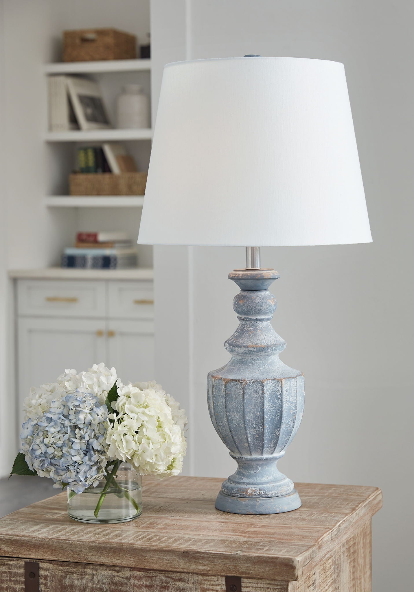 Cylerick - Antique Blue - Terracotta Table Lamp - Urban Living Furniture (Los Angeles, CA)