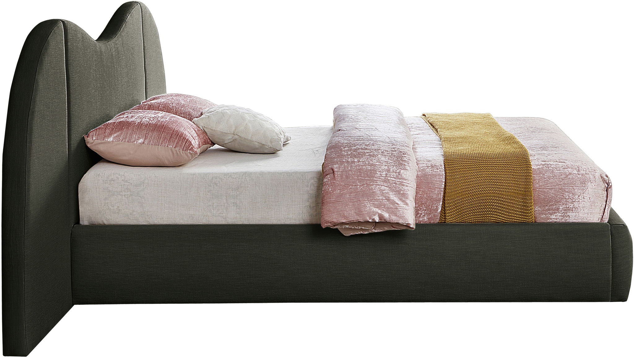 Everest - Linen Fabric Bed - Urban Living Furniture (Los Angeles, CA)