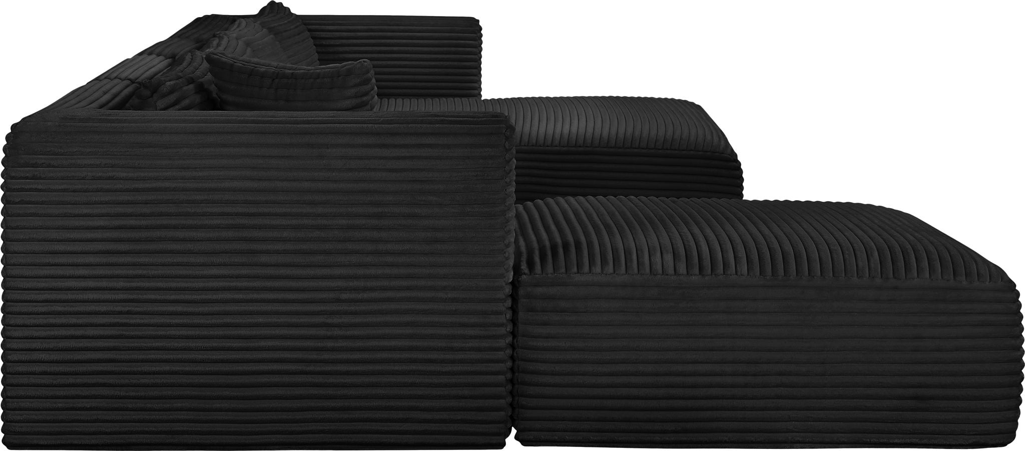 Shaggy - 5 Piece Modular Sectional With Chaise And Ottoman - Urban Living Furniture (Los Angeles, CA)