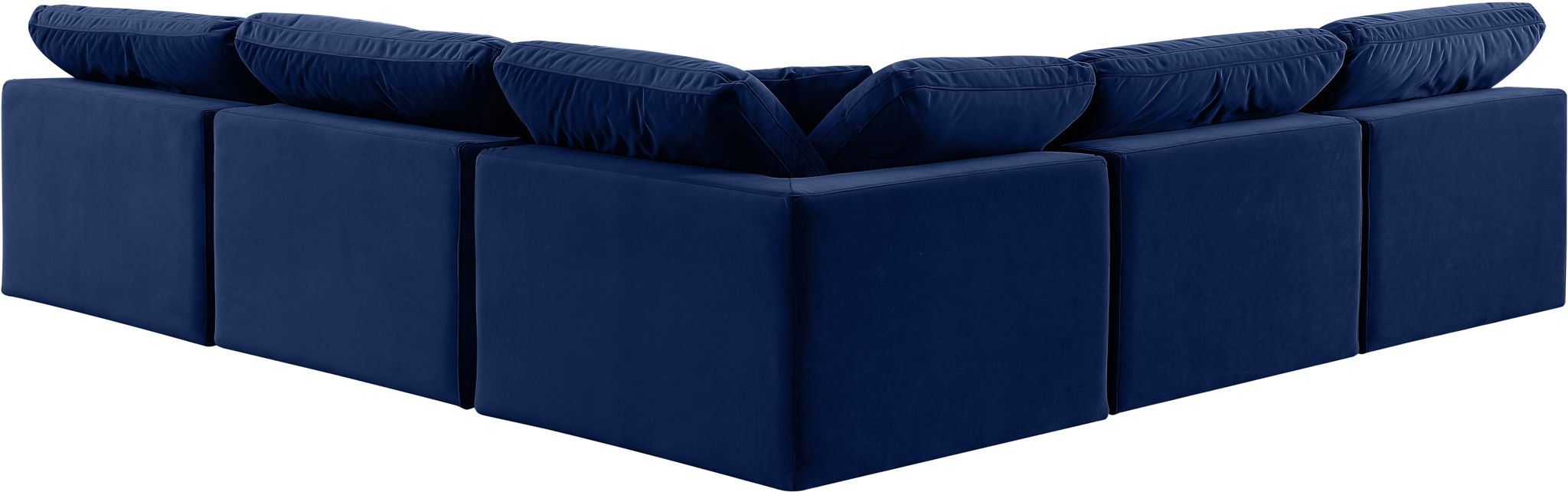 Comfy - 5 Piece Velvet Modular Corner Armless Sectional - Urban Living Furniture (Los Angeles, CA)