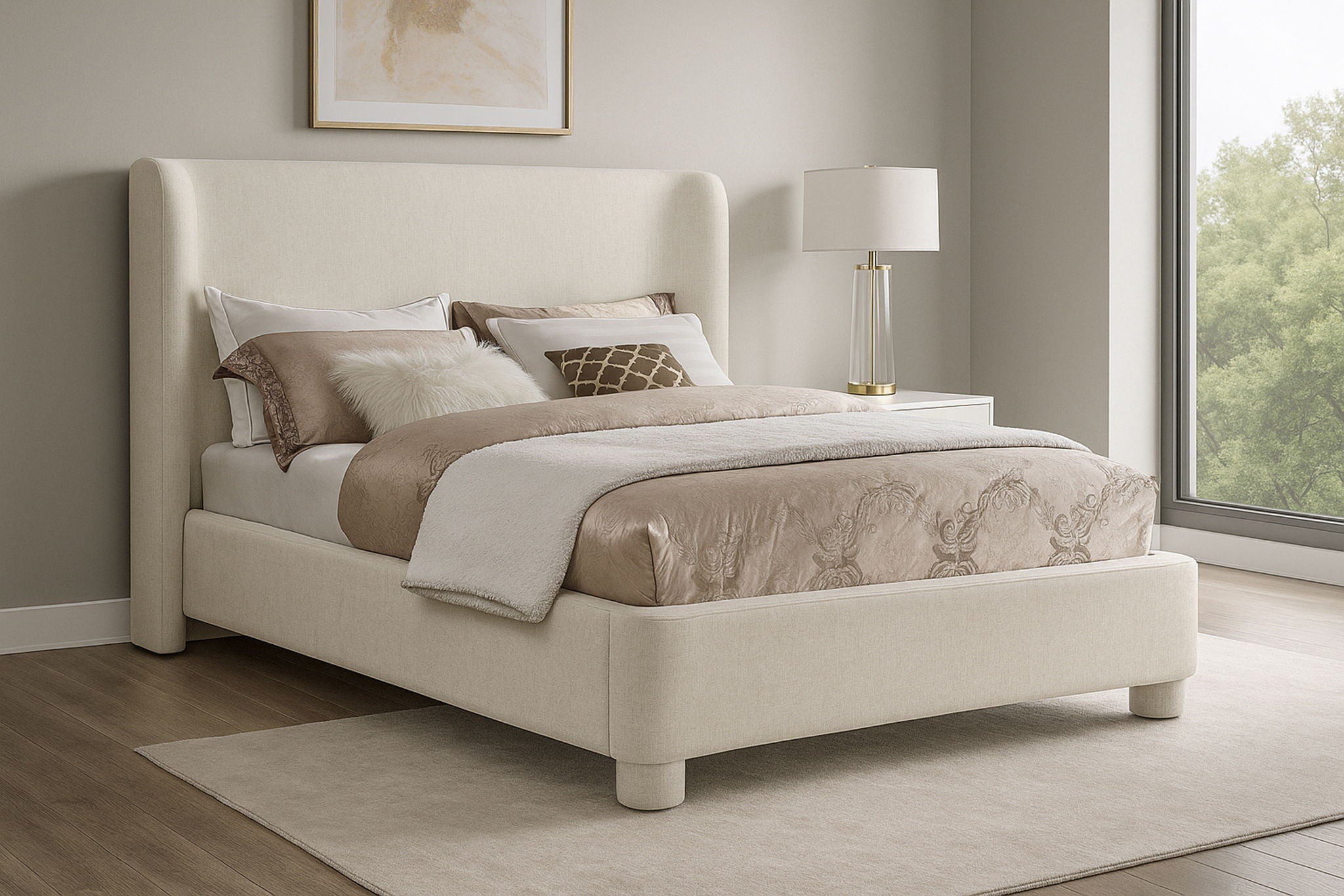Penny - Chenille Fabric Bed - Urban Living Furniture (Los Angeles, CA)