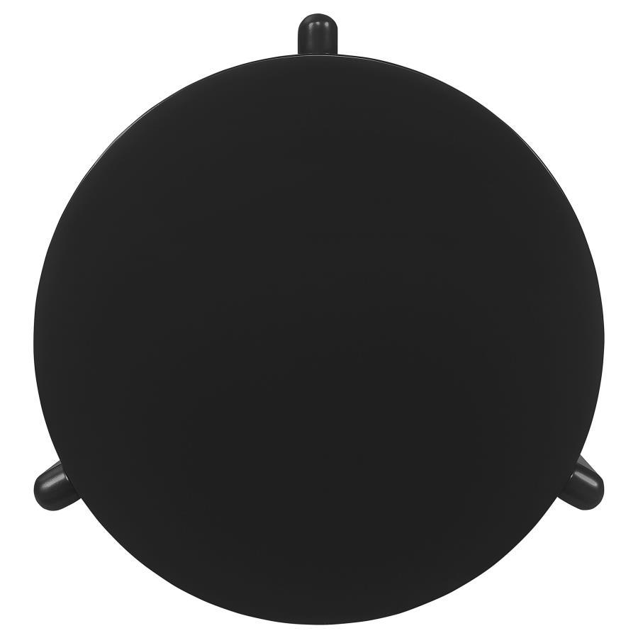 Cordova - Round Solid Wood End Table - Black - Urban Living Furniture (Los Angeles, CA)