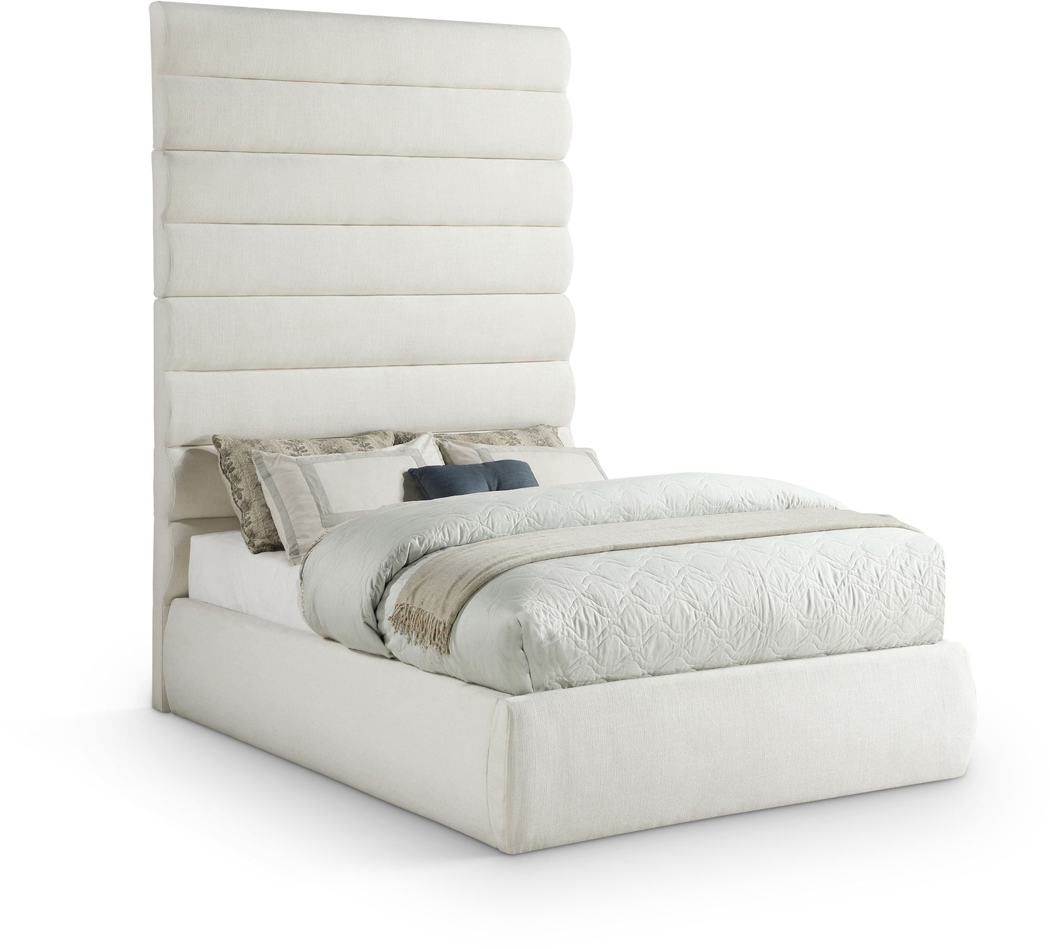 Adam - Linen Fabric Bed With 89" Headboard - Urban Living Furniture (Los Angeles, CA)