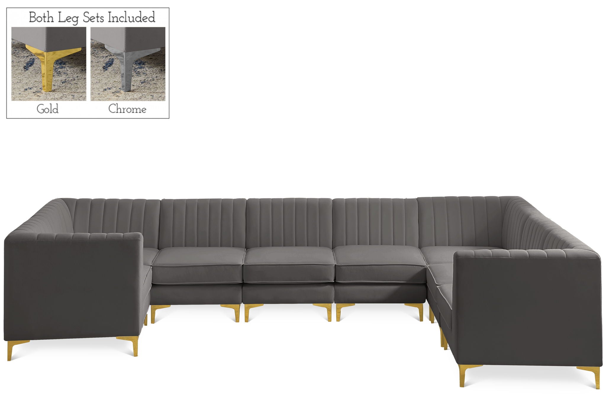 Alina - 8 Piece Modular U-Shaped Sectional - Urban Living Furniture (Los Angeles, CA)