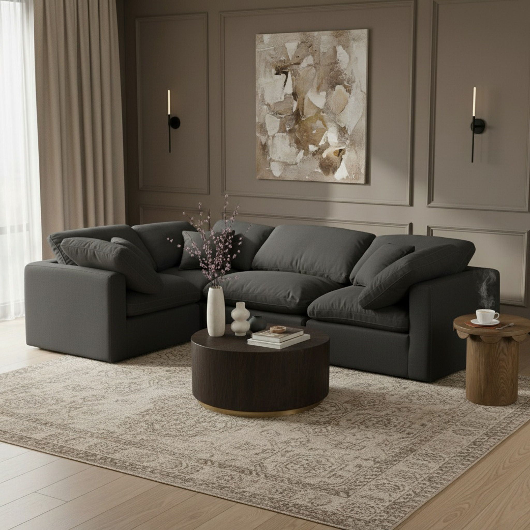 Indulge - Linen 4 Piece Modular Corner Sectional - Urban Living Furniture (Los Angeles, CA)