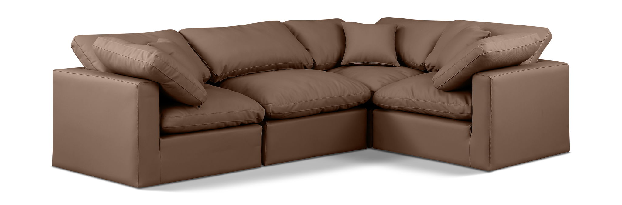 Indulge - Faux Leather 4 Piece Modular Corner Sectional - Urban Living Furniture (Los Angeles, CA)