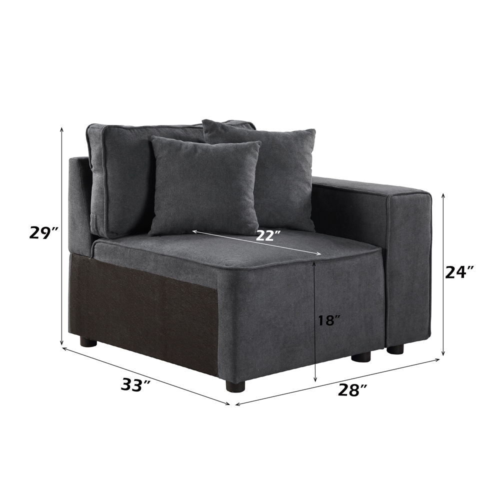 Silvester - Modular Chair w/2 Pillows - Urban Living Furniture (Los Angeles, CA)