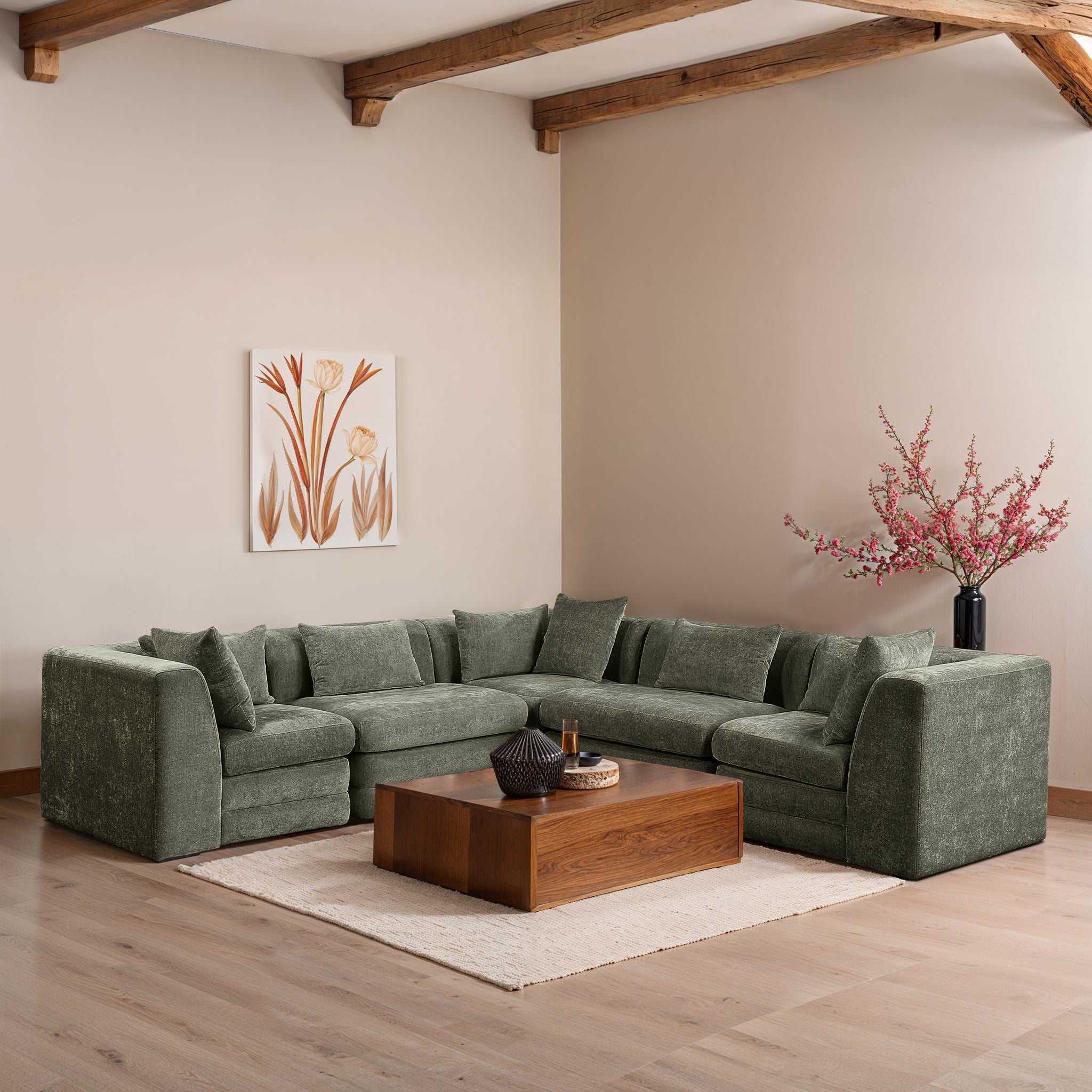 Stellar - 5 Piece Upholstered Modular Sectional