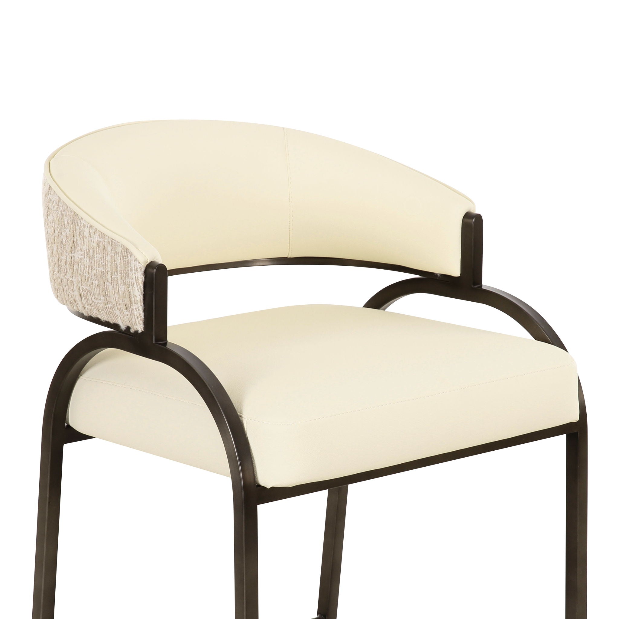 Tatum - Vegan Leather 2-Tone Counter Stool - Urban Living Furniture (Los Angeles, CA)