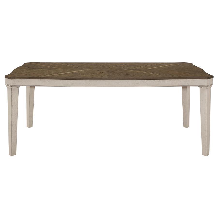 Ronnie - Rectangular Wood Dining Table - Rustic Cream - Urban Living Furniture (Los Angeles, CA)