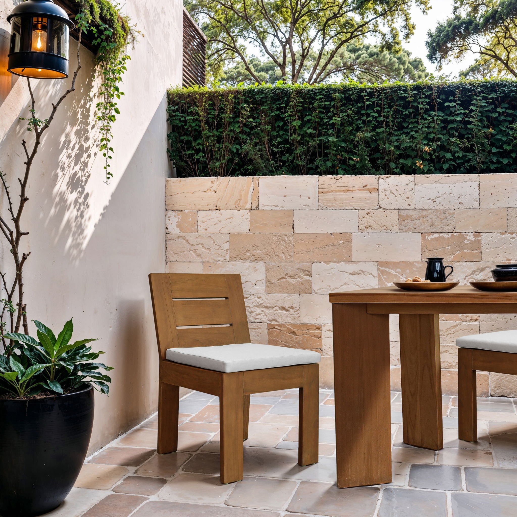 Mirella - Water Resistant Fabric Upholstered Outdoor Patio Dining Side Chair - Urban Living Furniture (Los Angeles, CA)