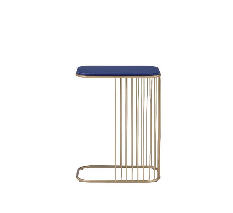 Aviena - Accent Table - Blue & Gold - Urban Living Furniture (Los Angeles, CA)