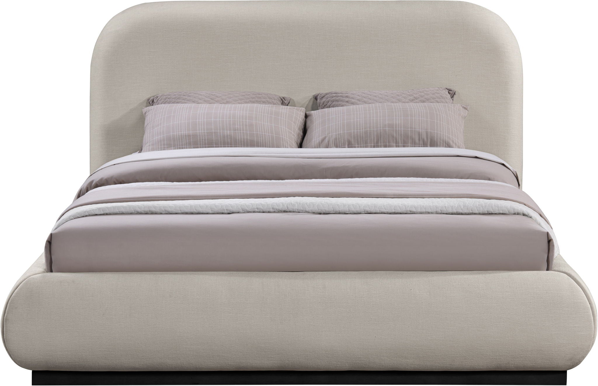 Vaughn - Chenille Bed With Black Base - Urban Living Furniture (Los Angeles, CA)