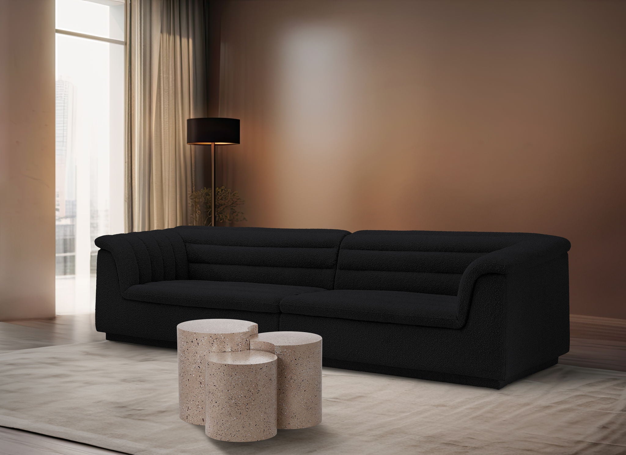 Dimple - 20" 3 Piece Modular End Table - Terazzo Finish - Urban Living Furniture (Los Angeles, CA)