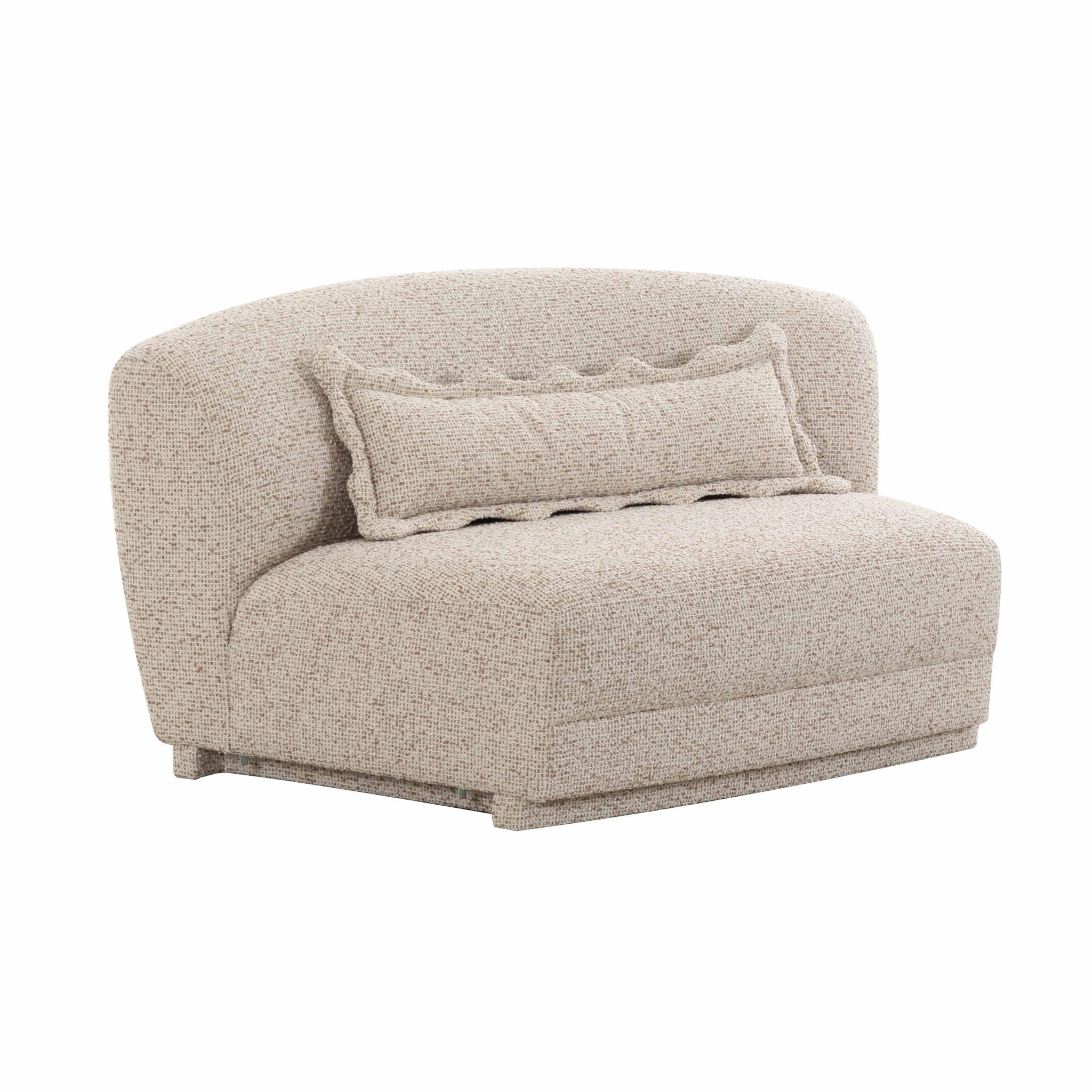 Marion - Textured Boucle Armless Loveseat - Two-Tone - Urban Living Furniture (Los Angeles, CA)