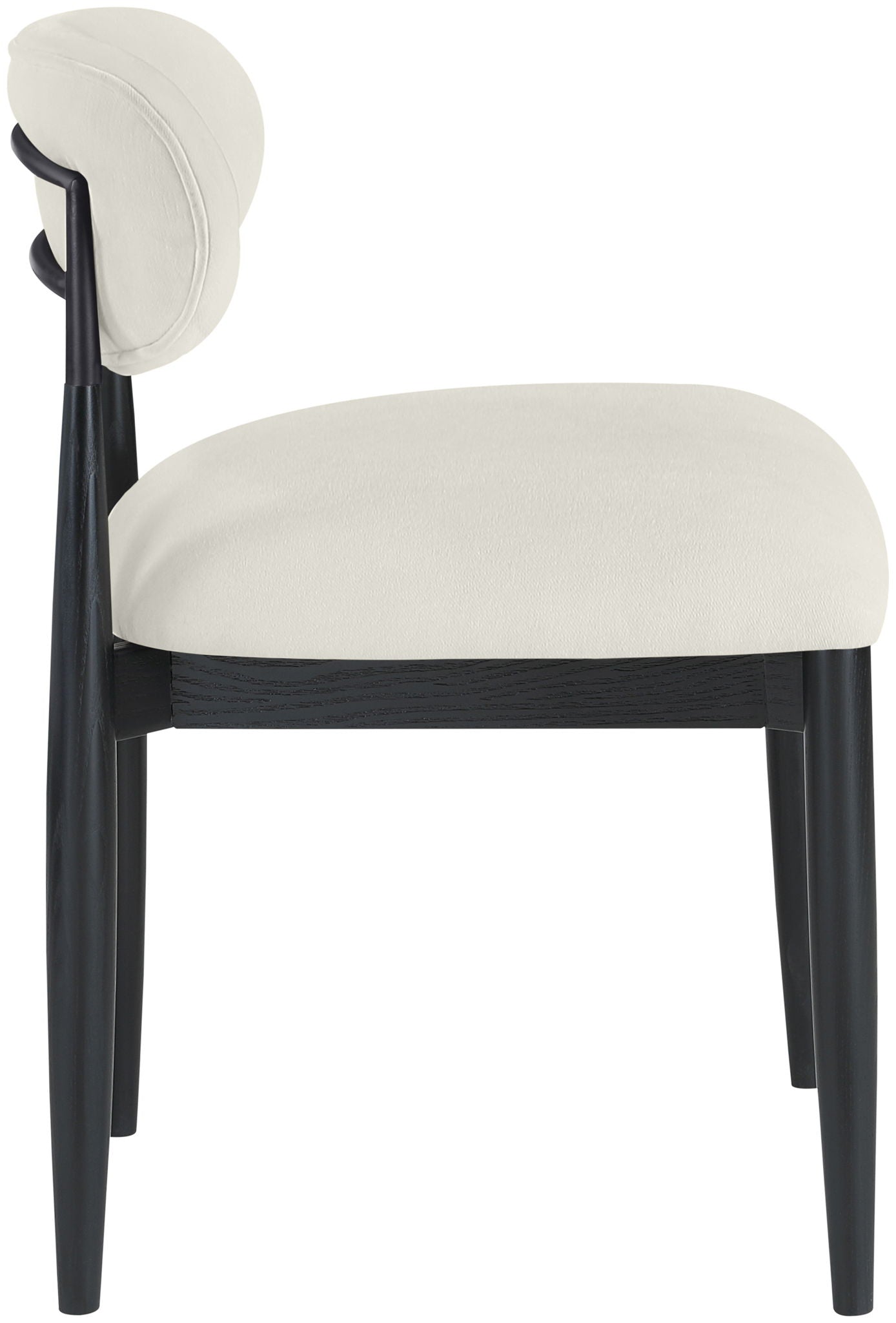 Riccio - Fabric Dining Side Chair (Set of 2) - Black Frame - Urban Living Furniture (Los Angeles, CA)
