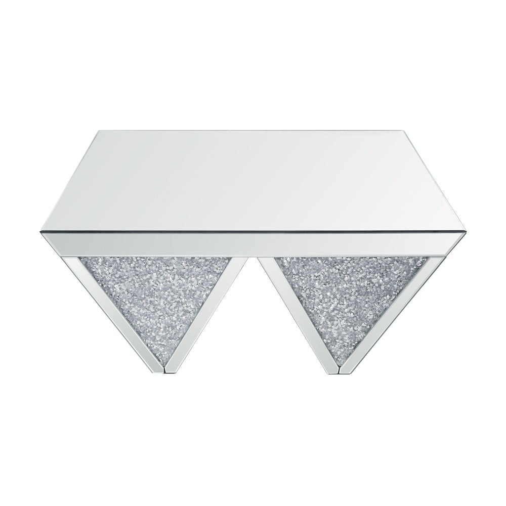 Noralie - 19"H Coffee Table With Faux Diamonds - Mirrored - Urban Living Furniture (Los Angeles, CA)