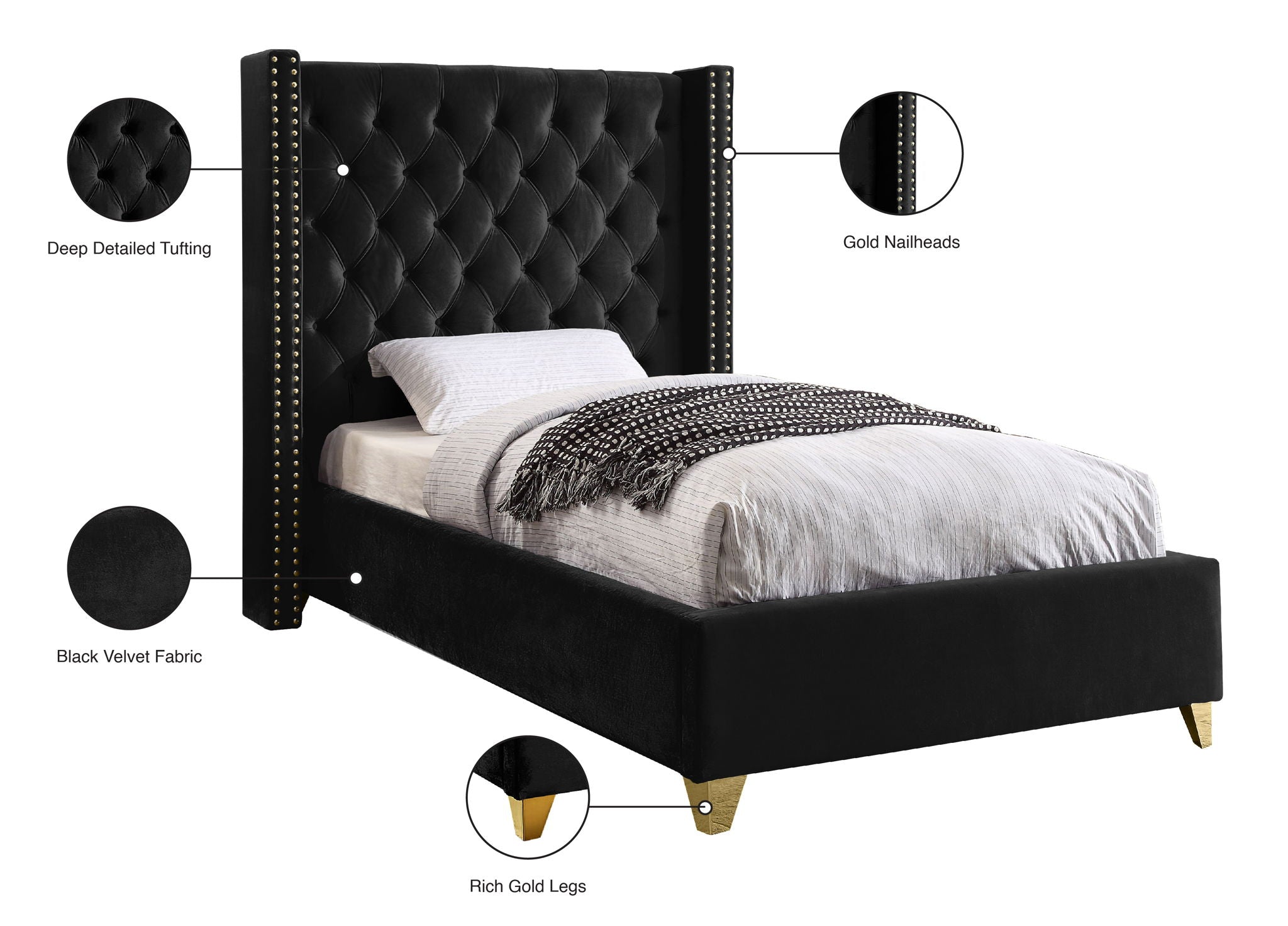 Barolo - Bed - Urban Living Furniture (Los Angeles, CA)