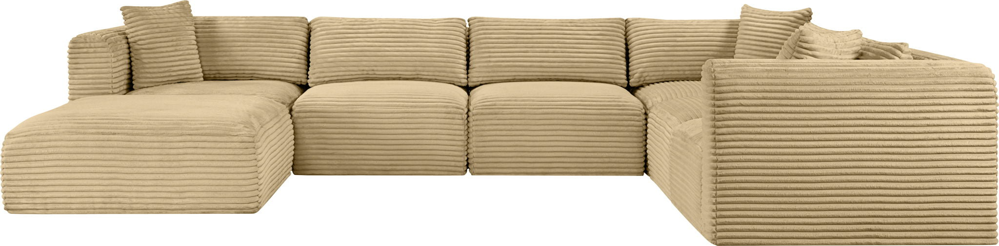 Shaggy - 7 Piece Modular U-Shaped Sectional With Ottoman - Urban Living Furniture (Los Angeles, CA)