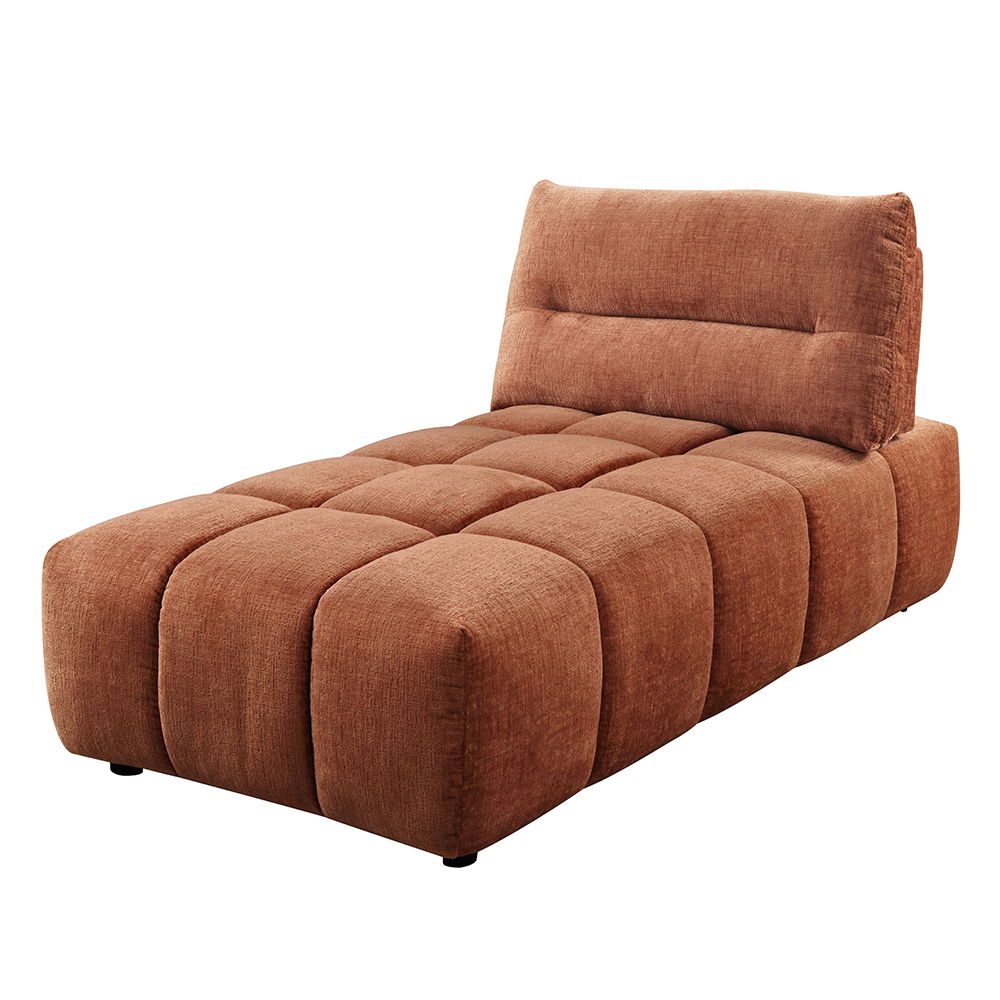 Loanna - Modular - Chaise - Coral Red Chenille - Urban Living Furniture (Los Angeles, CA)
