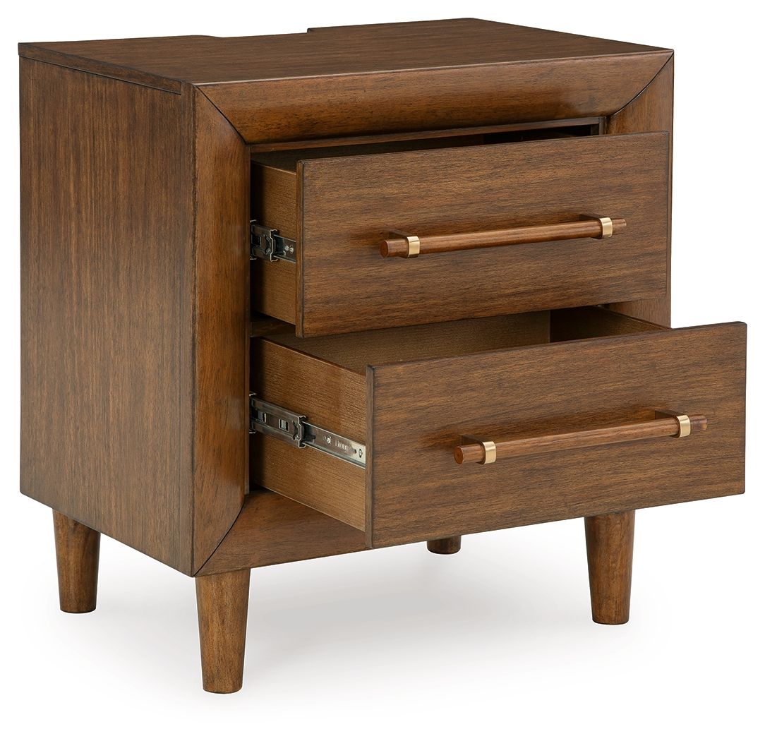 Lyncott - Brown - Two Drawer Night Stand - Urban Living Furniture (Los Angeles, CA)