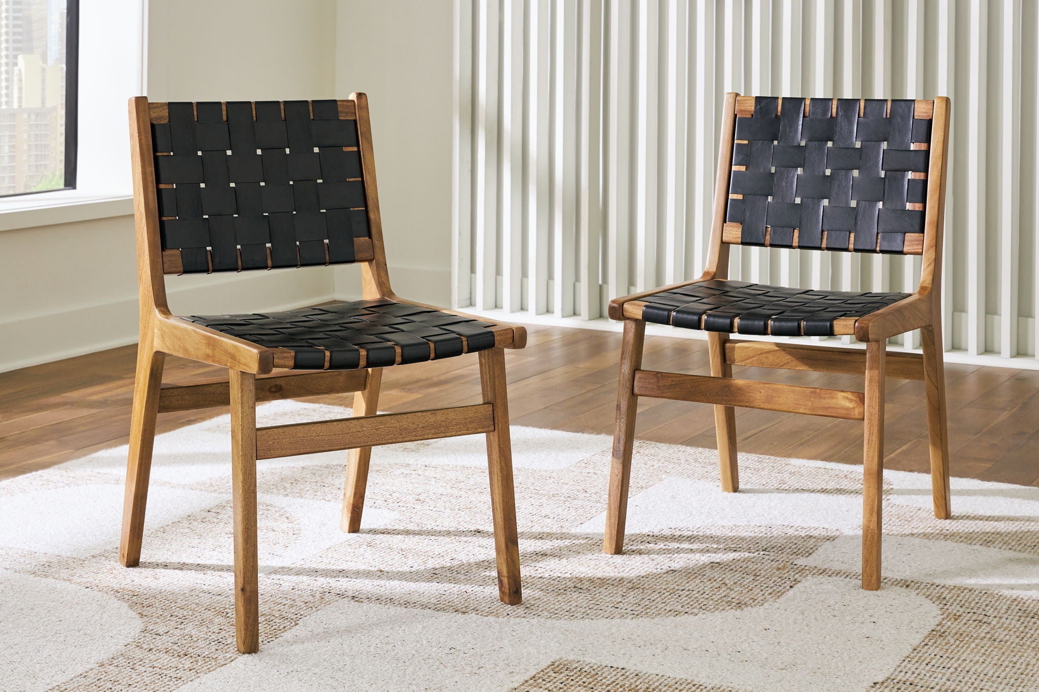 Fortmaine - Brown / Black - Dining Room Side Chair (Set of 2) - Urban Living Furniture (Los Angeles, CA)