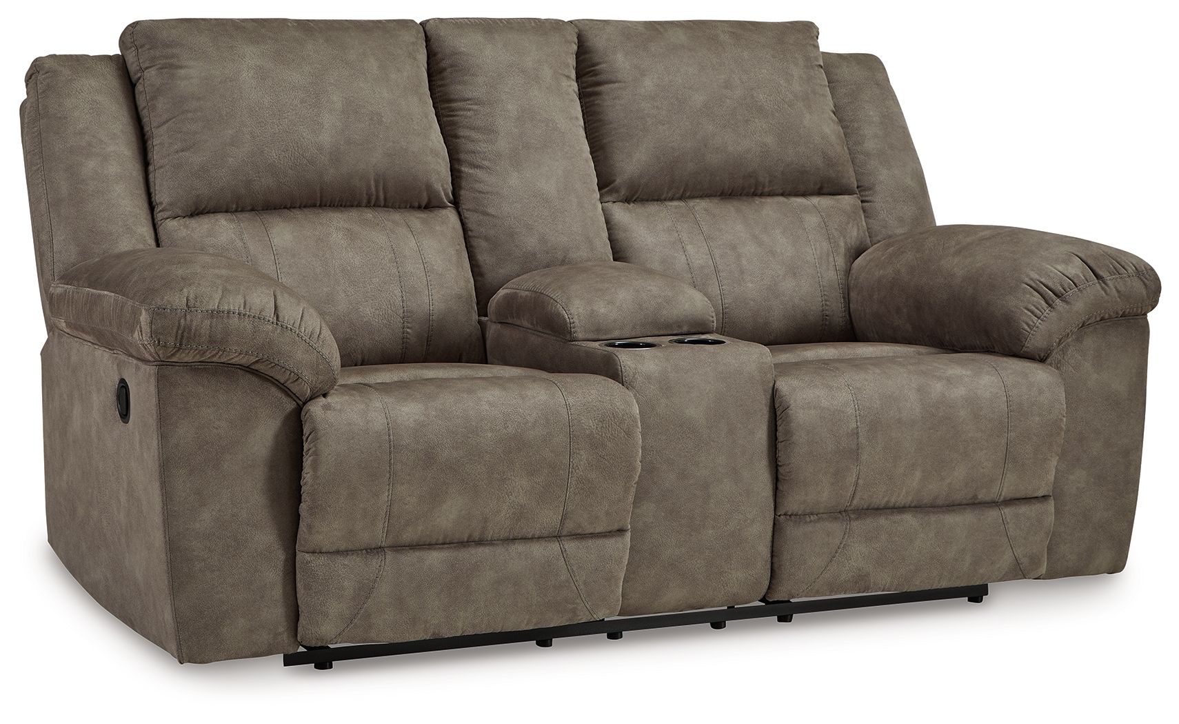 Laresview - Fossil - Dbl Reclining Loveseat with Console - Urban Living Furniture (Los Angeles, CA)