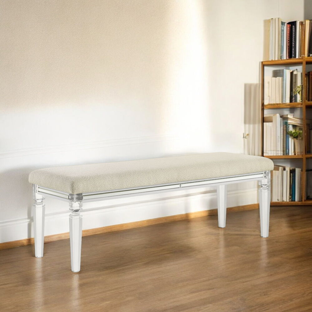 Tarian - Bench - Pearl White - Urban Living Furniture (Los Angeles, CA)
