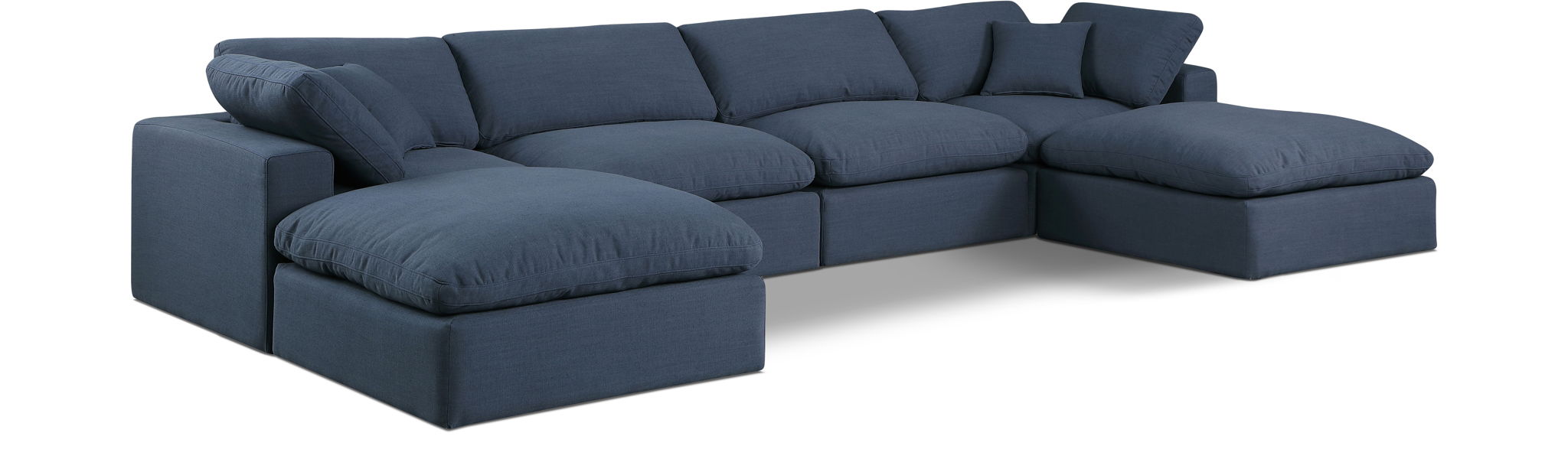 Comfy - 6 Piece Linen Modular Double Chaise Sectional - Urban Living Furniture (Los Angeles, CA)