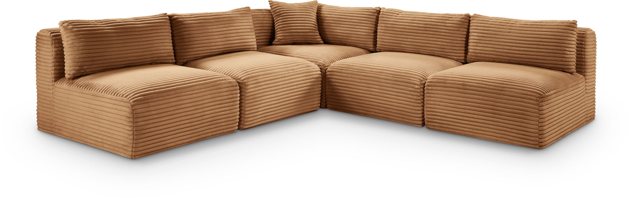 Shaggy - Fabric 5 Piece Modular Corner Armless Sectional - Urban Living Furniture (Los Angeles, CA)