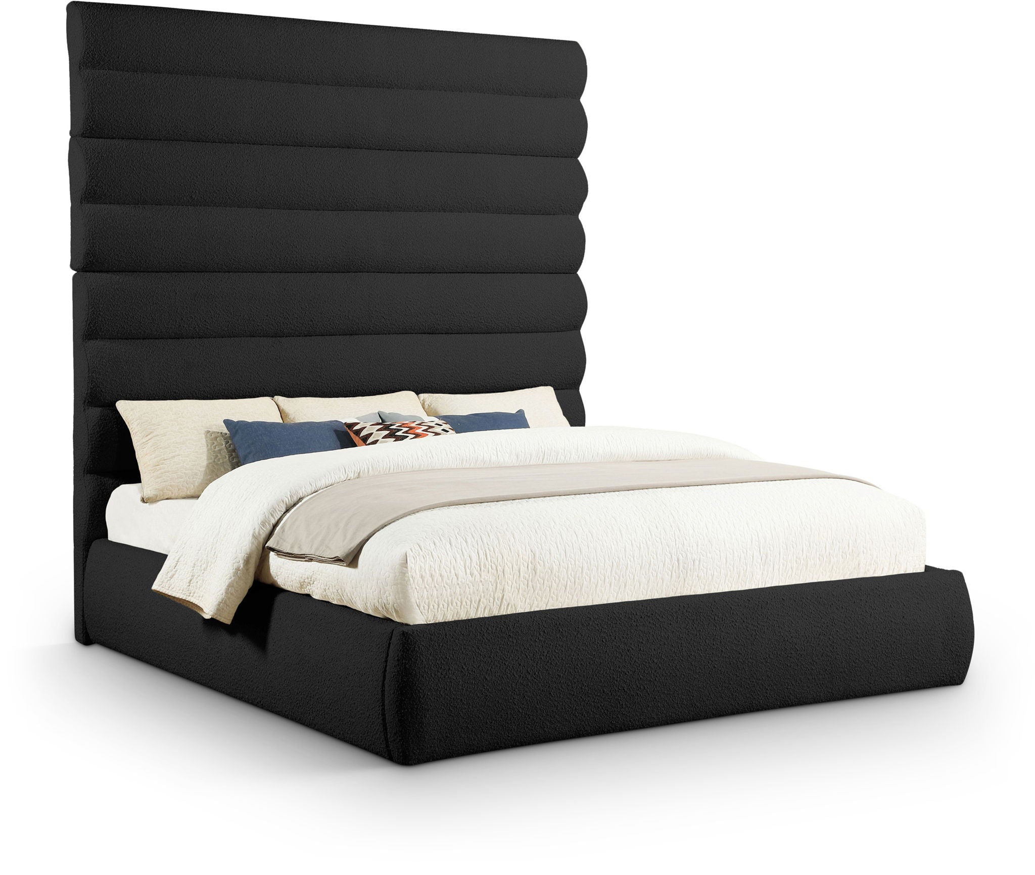 Adam - Boucle Fabric Bed With 89" Headboard - Urban Living Furniture (Los Angeles, CA)