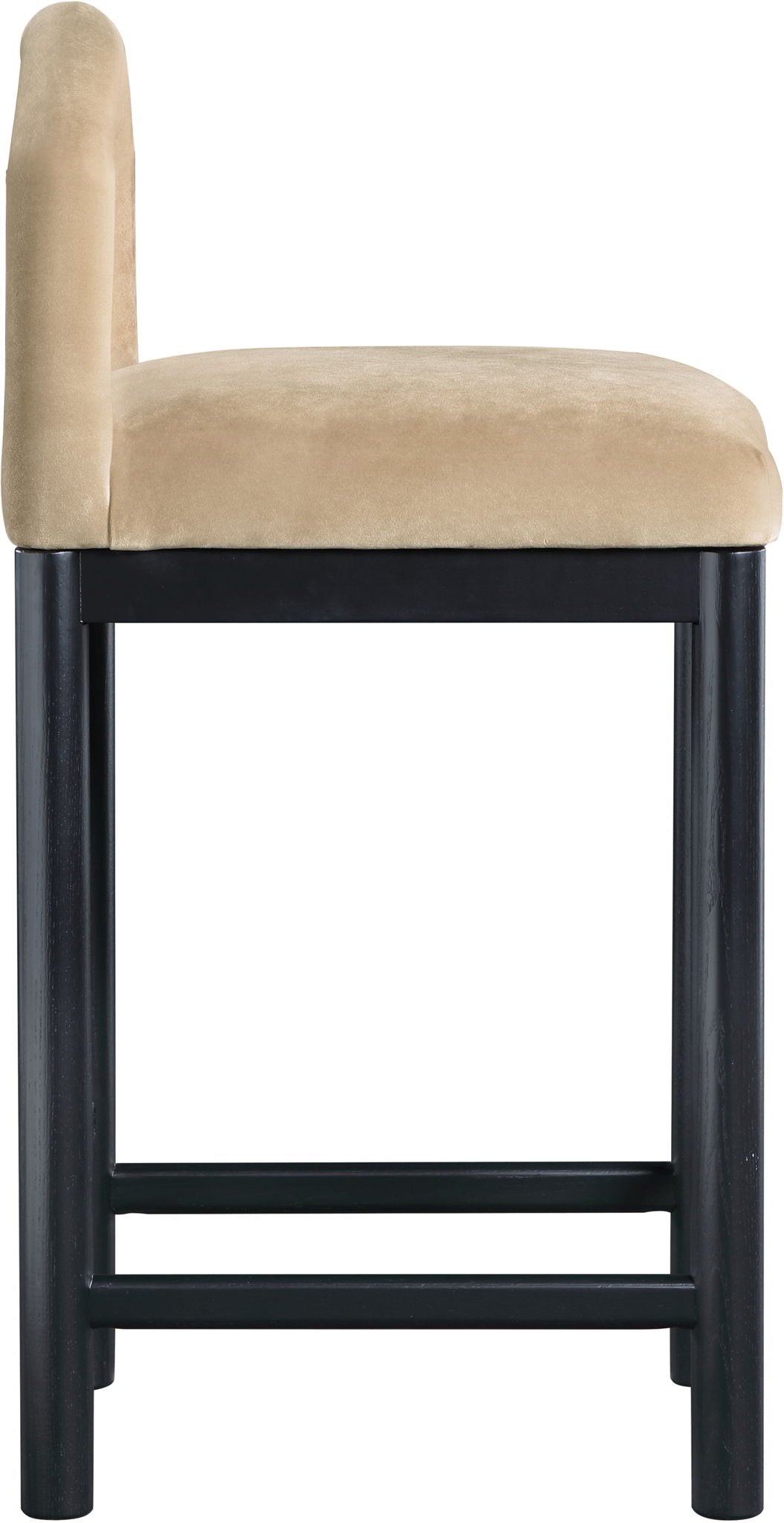 Conrad - Velvet Counter Stool With Black Legs - Urban Living Furniture (Los Angeles, CA)