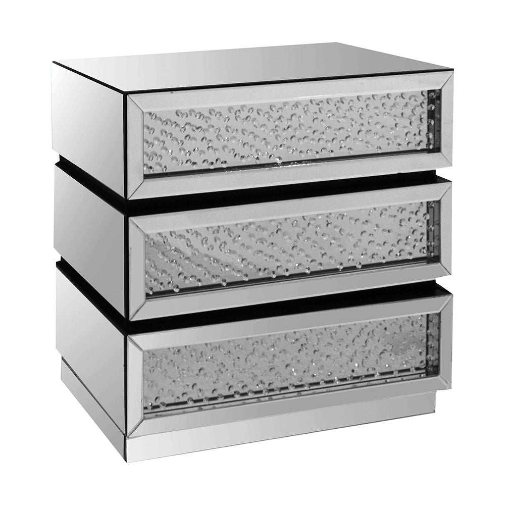 Nysa - Console Cabinet - Mirrored & Faux Crystals - Urban Living Furniture (Los Angeles, CA)