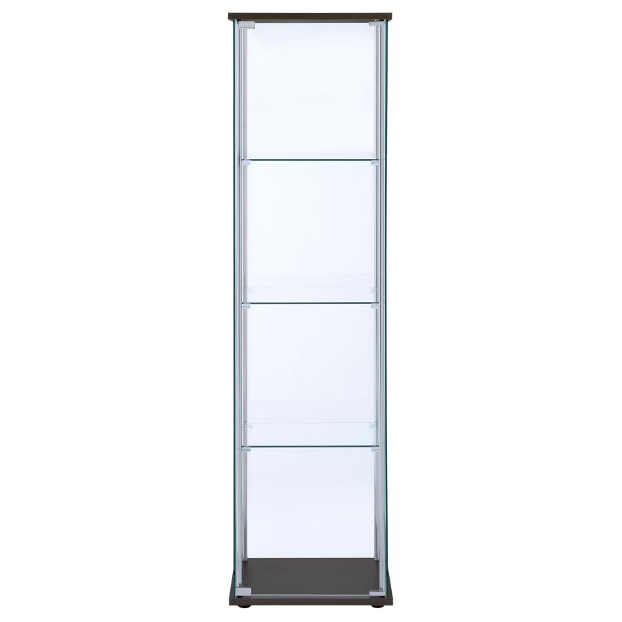 Bellatrix - 4-Shelf Clear Glass Curio Cabinet - Urban Living Furniture (Los Angeles, CA)