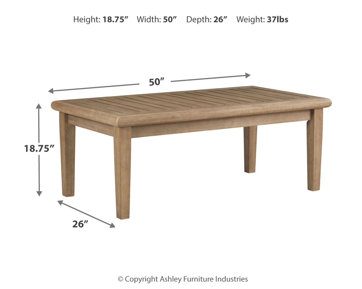 Gerianne - Rectangular Cocktail Table - Brown - Urban Living Furniture (Los Angeles, CA)