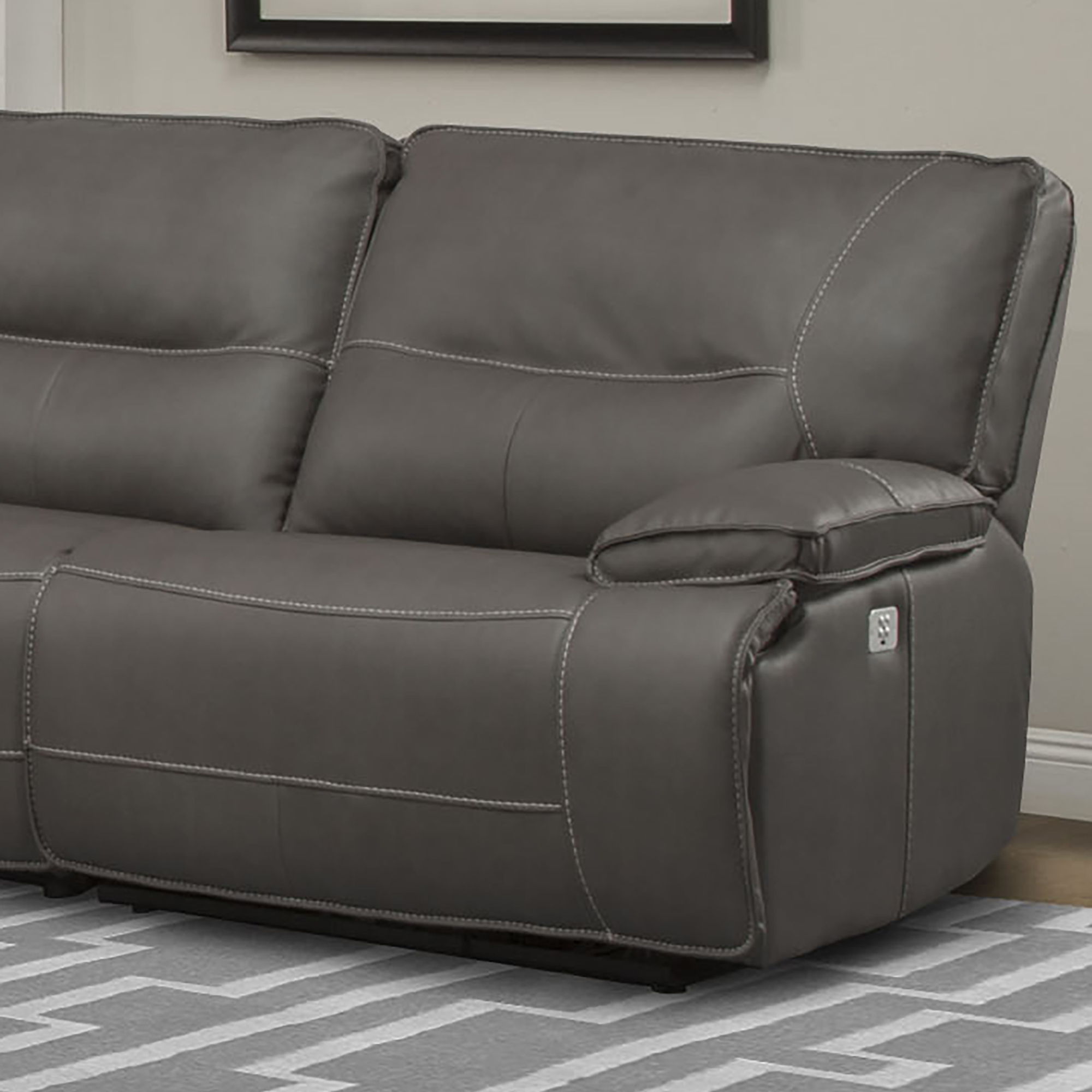 Spartacus - Power Right Arm Facing Recliner - Haze - Urban Living Furniture (Los Angeles, CA)