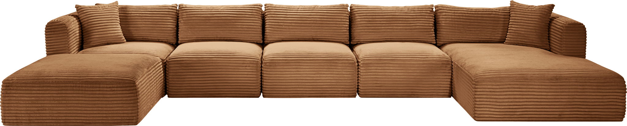 Shaggy - Fabric 6 Piece Modular Sectional With Chaise And Ottoman - Urban Living Furniture (Los Angeles, CA)