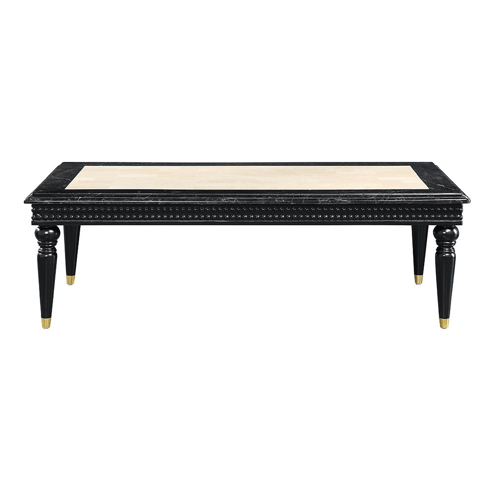 Tayden - Coffee Table With Marble Top - Marble Top & Black - Urban Living Furniture (Los Angeles, CA)