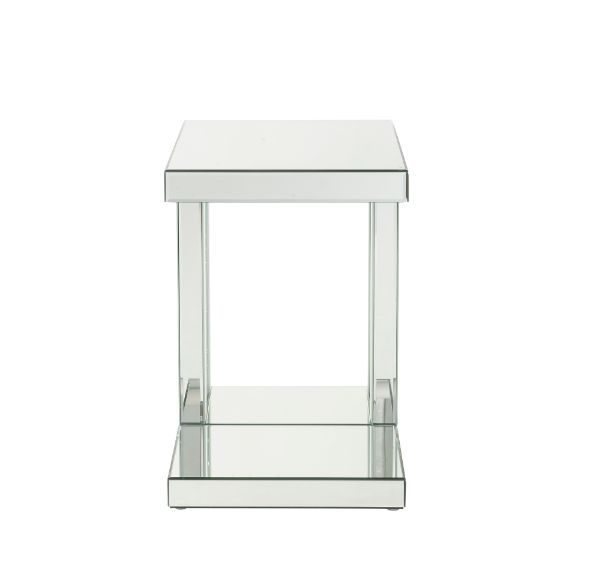 Nysa - 24" Accent Table - Mirrored & Faux Crystals Inlay - Urban Living Furniture (Los Angeles, CA)