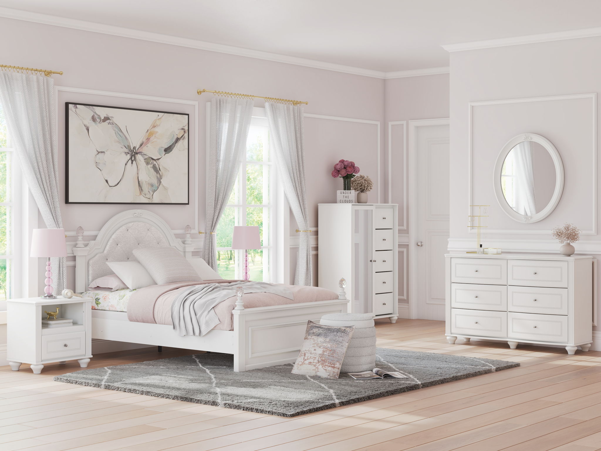 Kozlani - Bedroom Mirror - White - Urban Living Furniture (Los Angeles, CA)