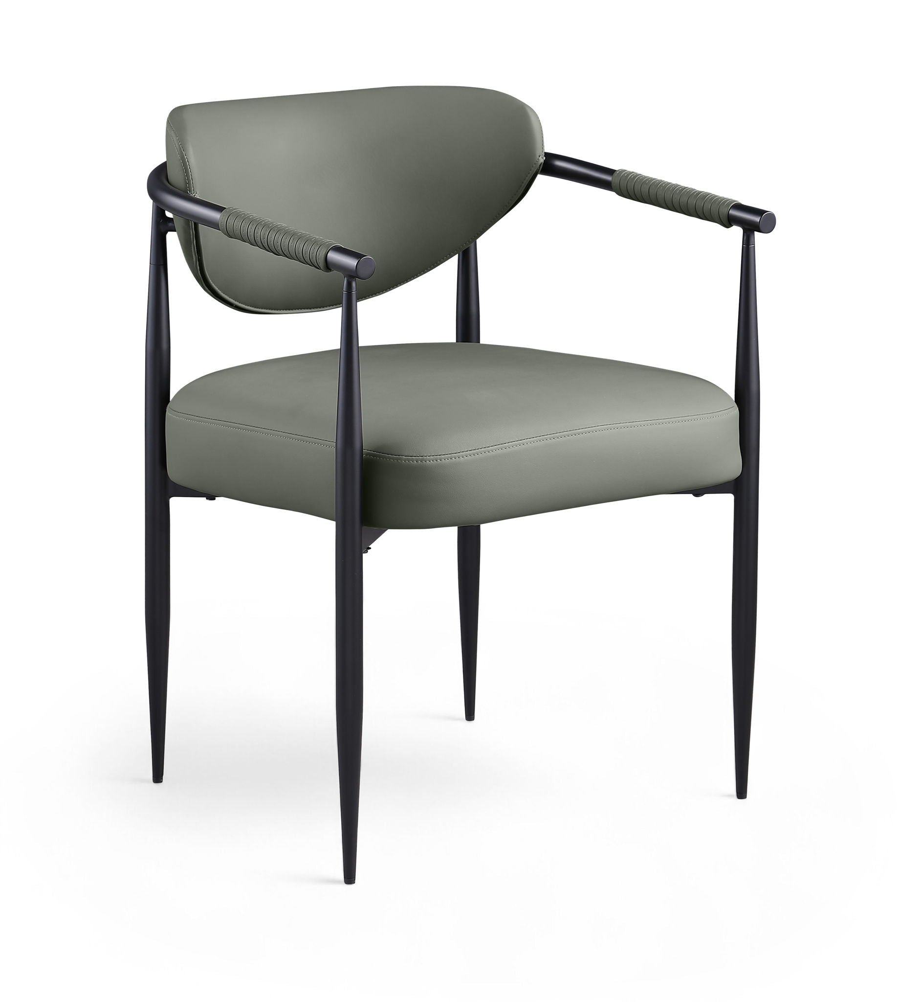 Virella - faux Leather Upholstered Dining Chair (Set of 2) - Black Base