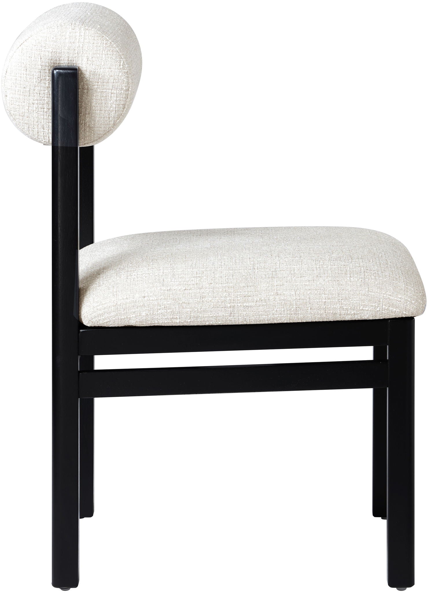 Roundhill - Fabric Dining Chair (Set of 2) - Black Frame - Urban Living Furniture (Los Angeles, CA)