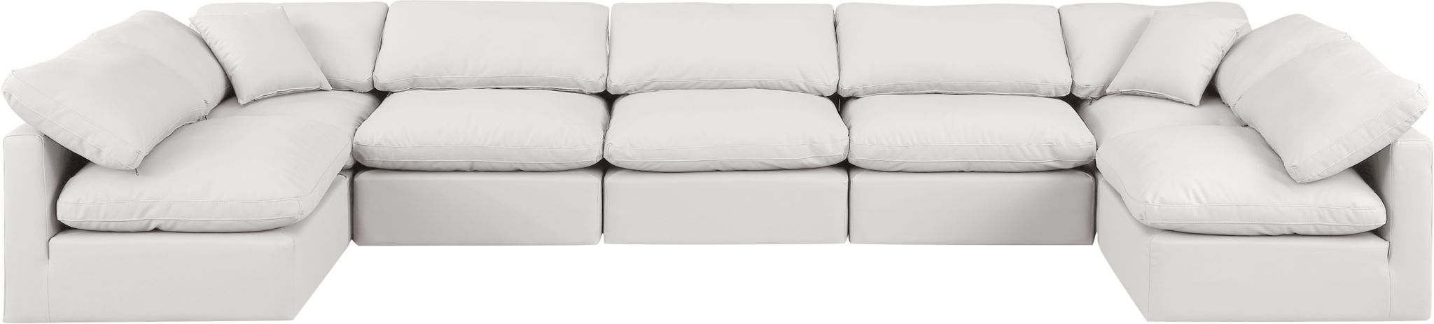 Indulge - Faux Leather 7 Piece Modular U-Shaped Sectional - Urban Living Furniture (Los Angeles, CA)