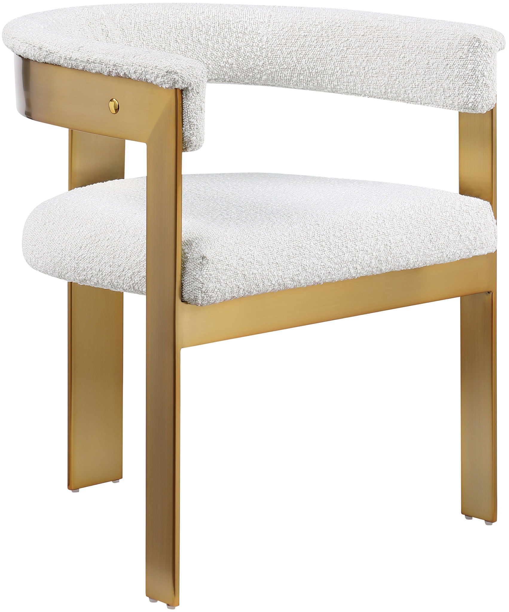 Romeo - Boucle Dining Chair With Gold Base (Set of 2) - Urban Living Furniture (Los Angeles, CA)