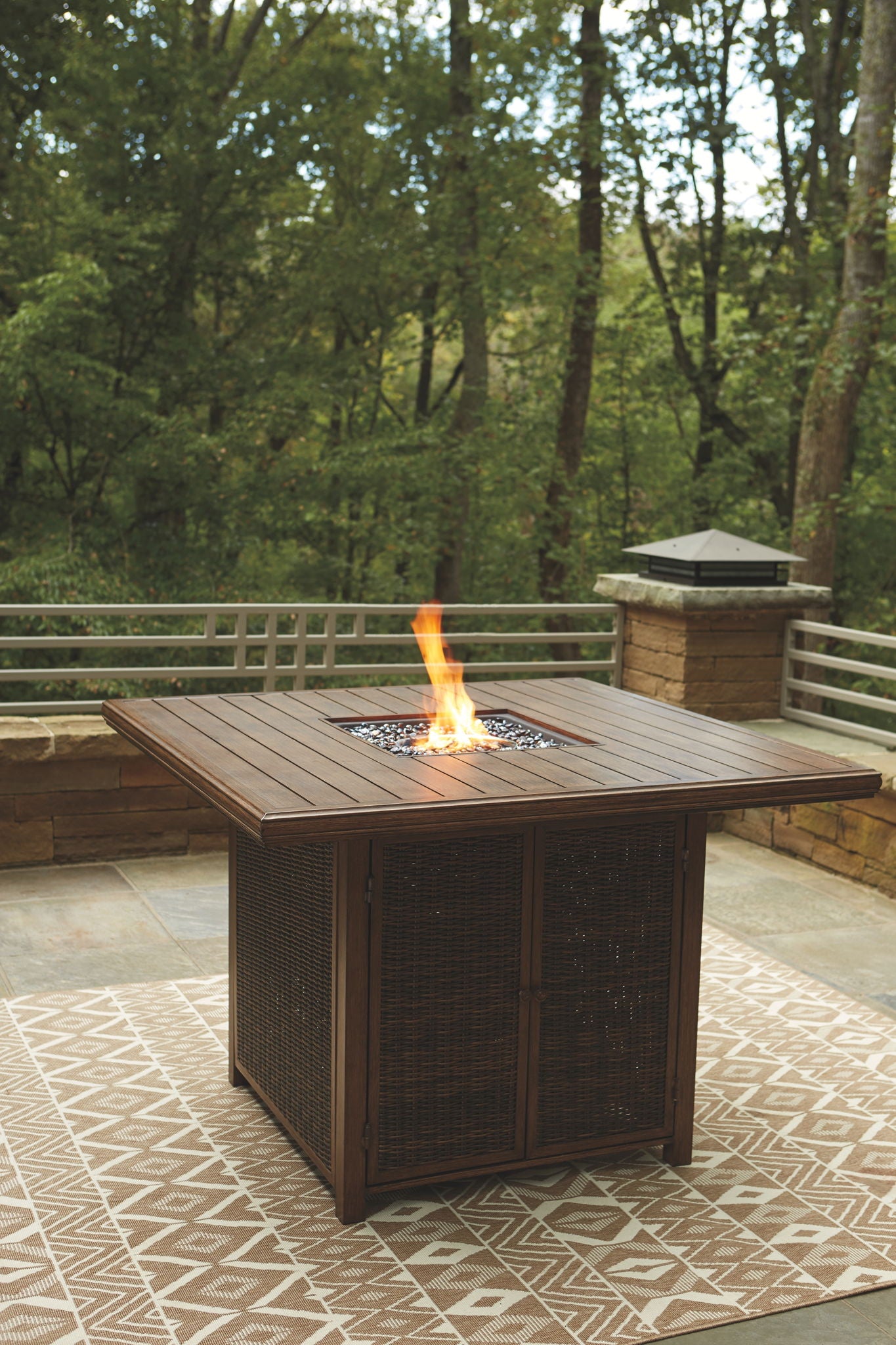 Paradise Trail - Outdoor Fire Pit Table Set - Urban Living Furniture (Los Angeles, CA)