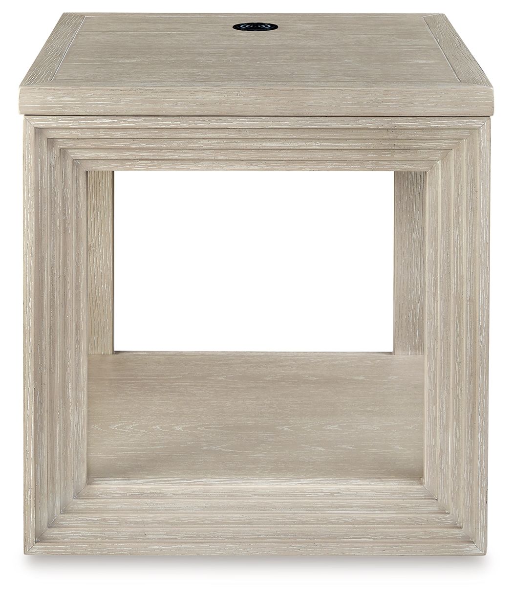 Marxhart - Bisque - Square End Table - Urban Living Furniture (Los Angeles, CA)